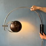 Herda space era eyeball arc wall lamp