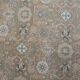 1970s Vintage Persian Handmade Wool Cotton Light Brown Area Rug 290x372
