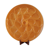 Seafood dish / oysters Salins orange-yellow 60s-70s