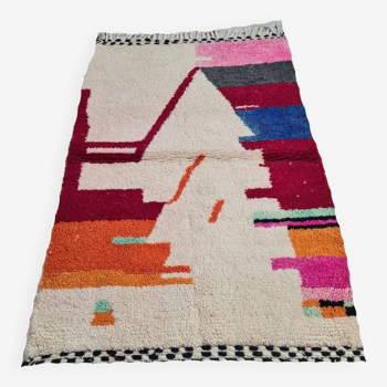 Handmade wool Berber rug 150 X 100 CM