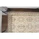 1970s Turkish Oushak Handmade Wool Cotton Beige Area Rug115x202