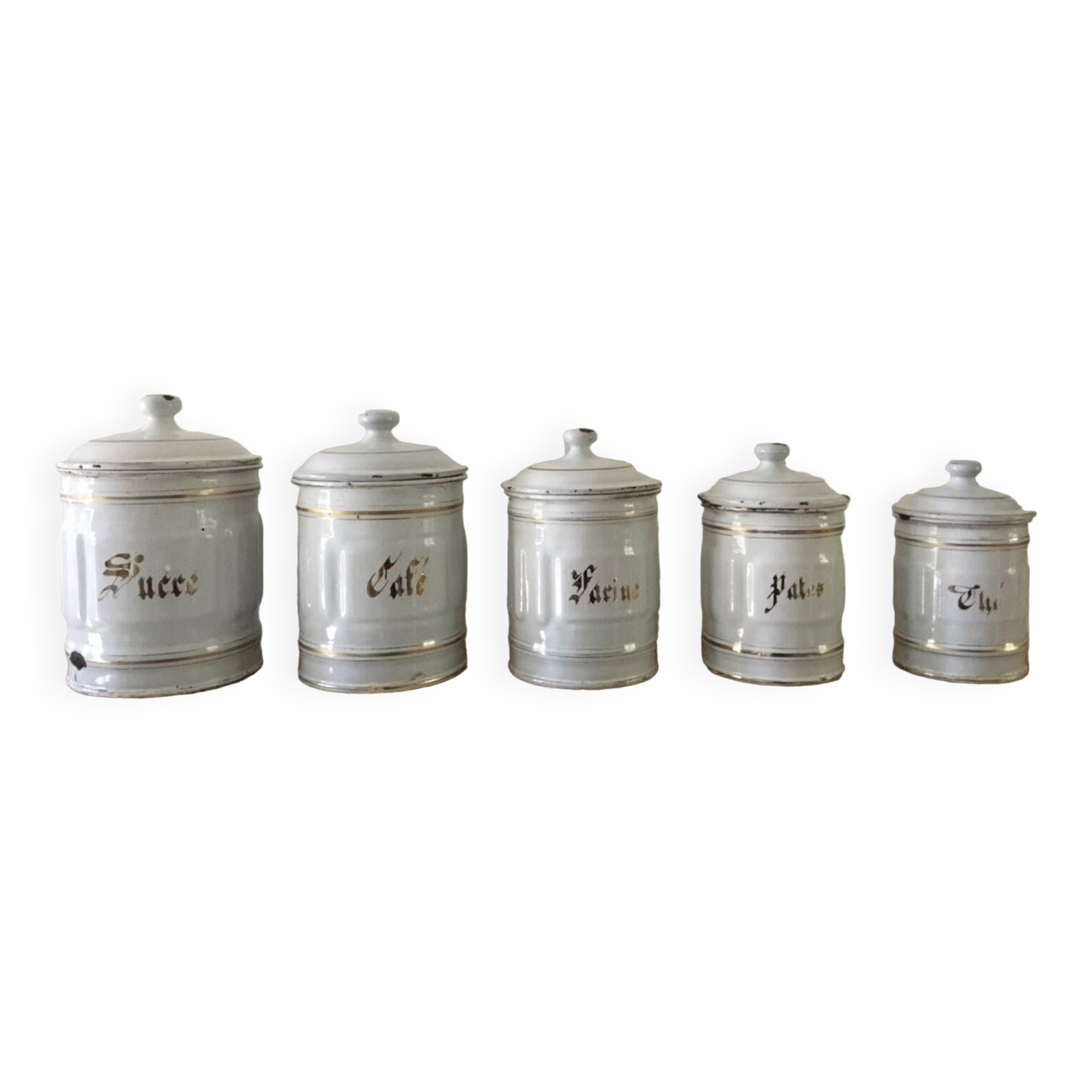 Enameled sheet metal pots