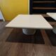 Vintage design nesting tables – lacquered wood & metal
