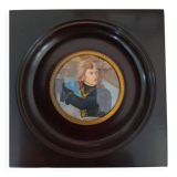 Miniature on ivory Bonaparte at the Pont d'Arcole after Gros