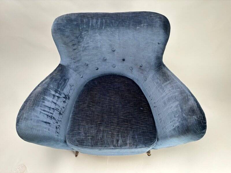 Ensemble de fauteuils des années 50 dans le style de Guglielmo Veronesi, Italie.