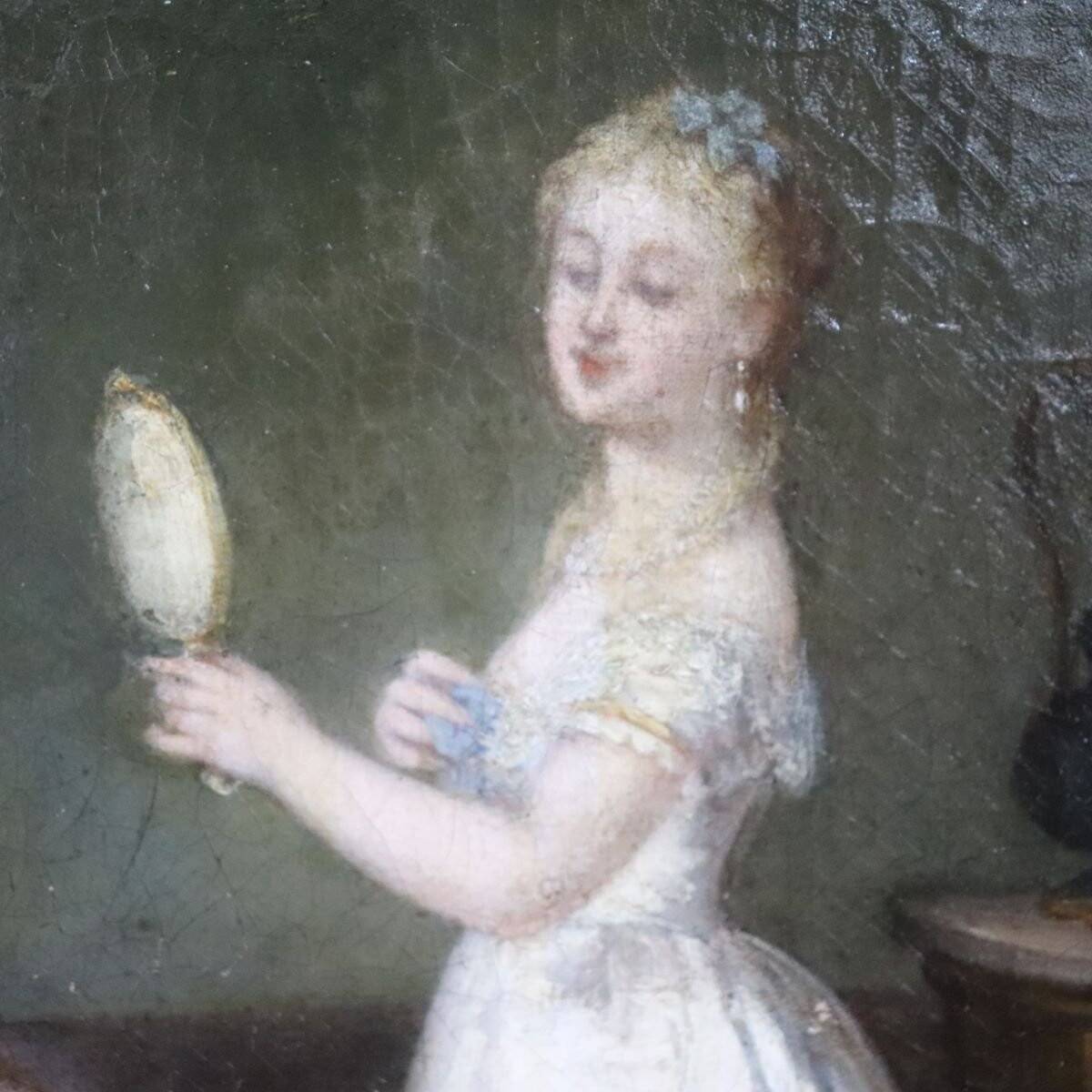 Scene Of Women, Oil On Canvas, Italy, 19th Century