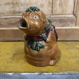 Vintage pig ceramic carafe
