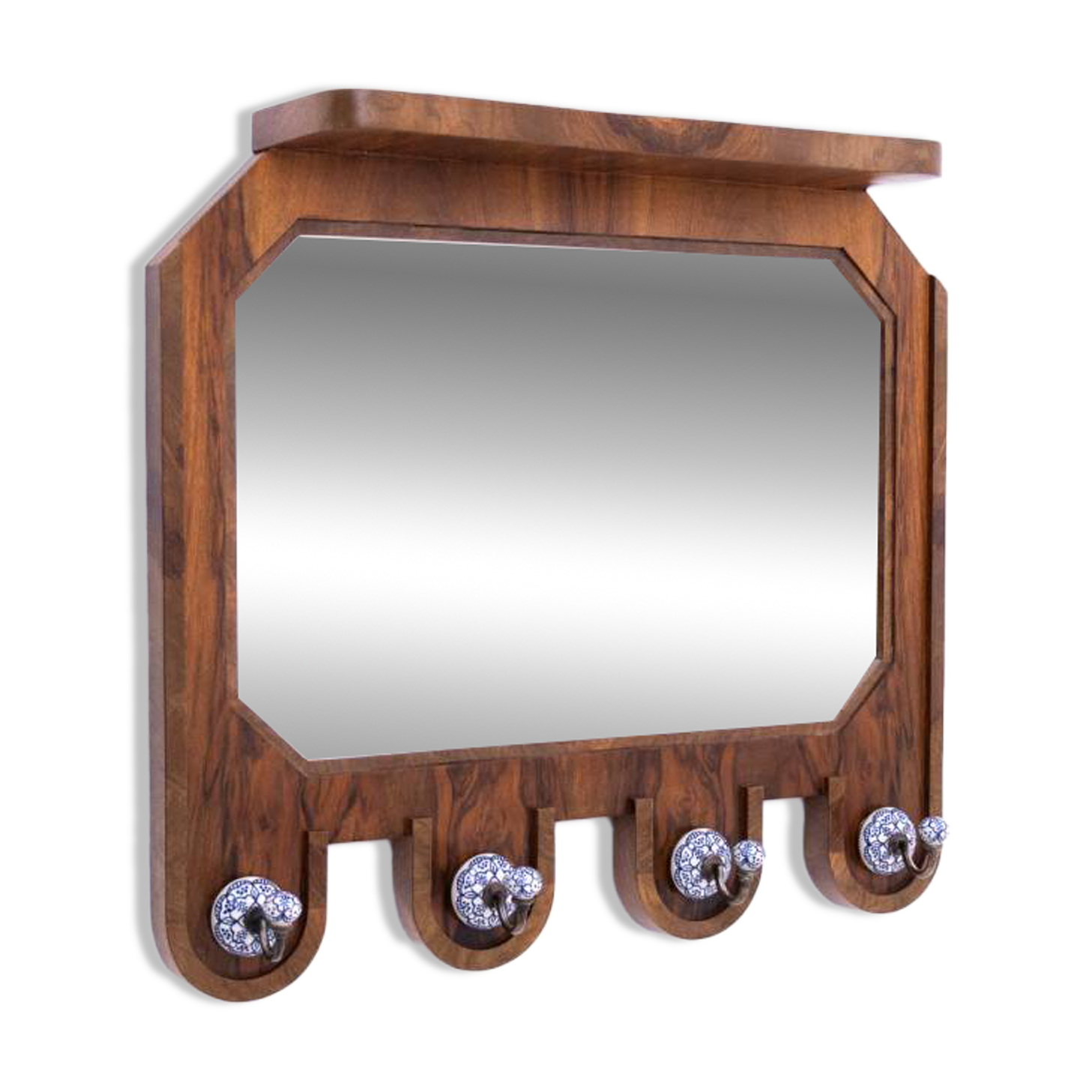 Small Art Deco dressing room with mirror, Poland, 1940s.