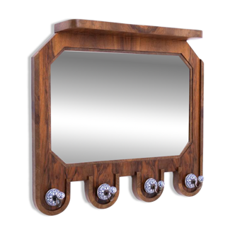 Small Art Deco dressing room with mirror, Poland, 1940s.