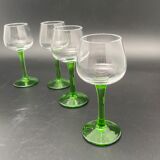 Digestive glasses on foot, mini Gewurztraminer glasses