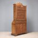 Antique trumeau in walnut, Italy, early 20th century.