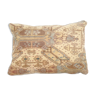 Turkish oushak rug pillow copper cover