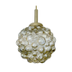 Vintage Limburg pendant lamp, Bubble Glass & Brass, 60s