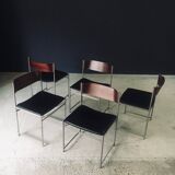 Mid-Century Modern SM08 Dining Chair Set by Cees Braakman for Ums Pastoe, Netherlands, 1960s, Set of 5