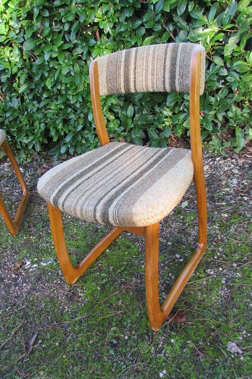 Pair of sled chairs from the 60s