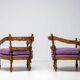 Pair of purple armchairs Giorgetti (Gallery 1975)