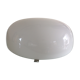 Ceiling light in opaline white vintage 70s half moon
