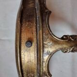 Mid-19th century wall console in wood and gilded stucco