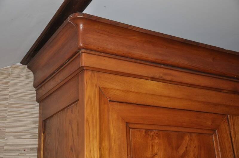 Antique solid oak wardrobe