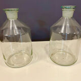 Pair of old factory perfume bottles