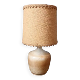 Lampe grès et jute 70'