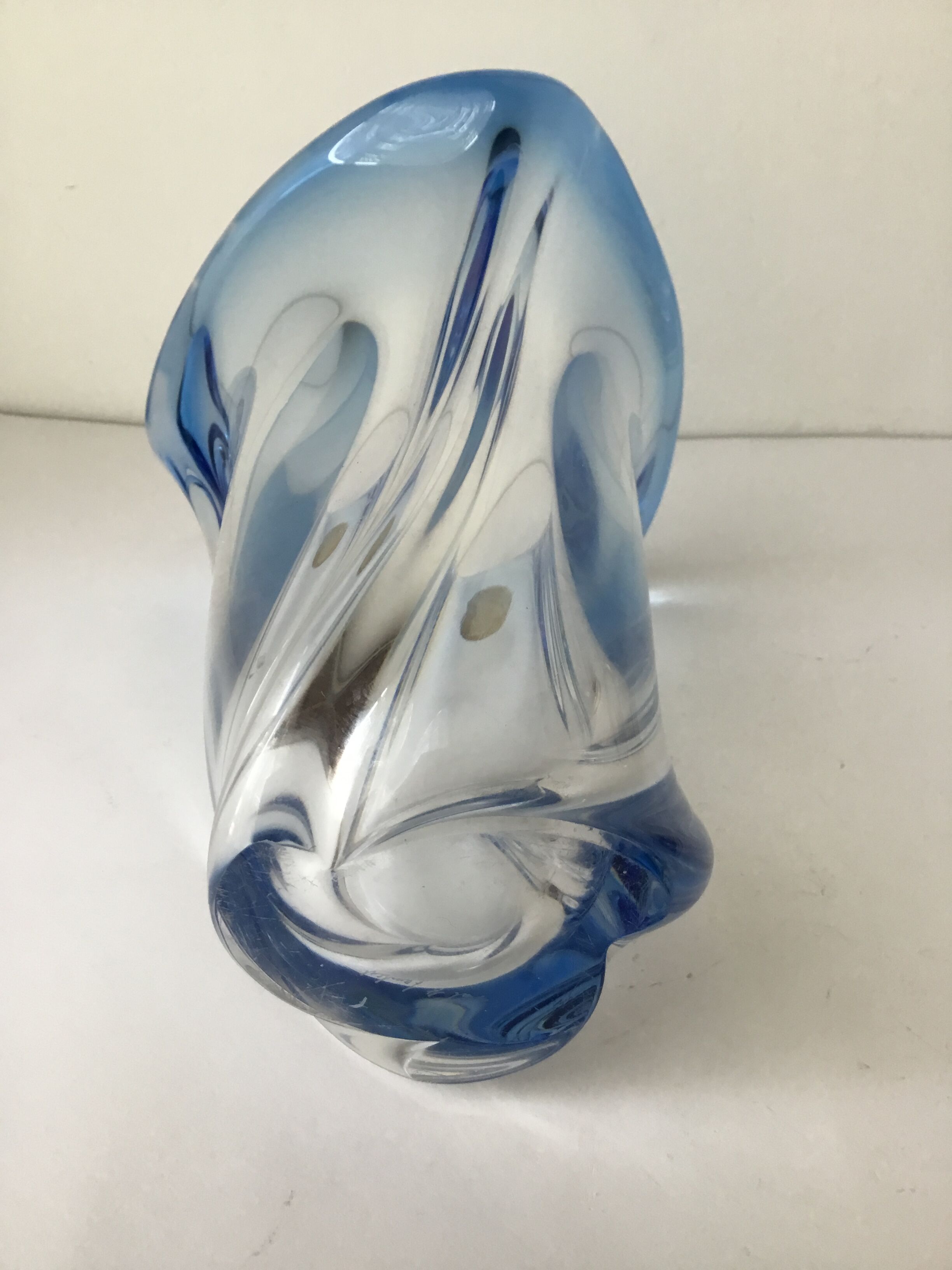 Crystal vase Val St Lambert