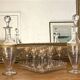 Saint Louis 14-piece liqueur set, fine 19th century gold-plated crystal