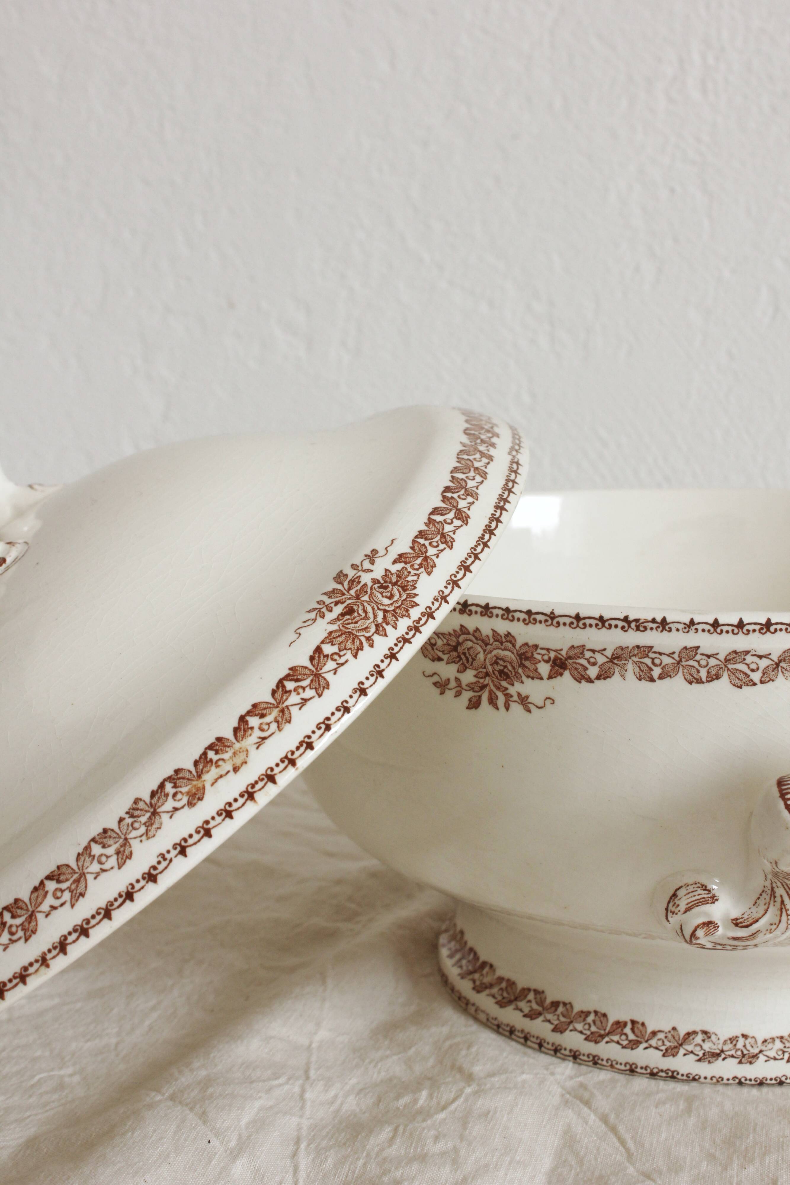 "Mireille" soup tureen from Longwy