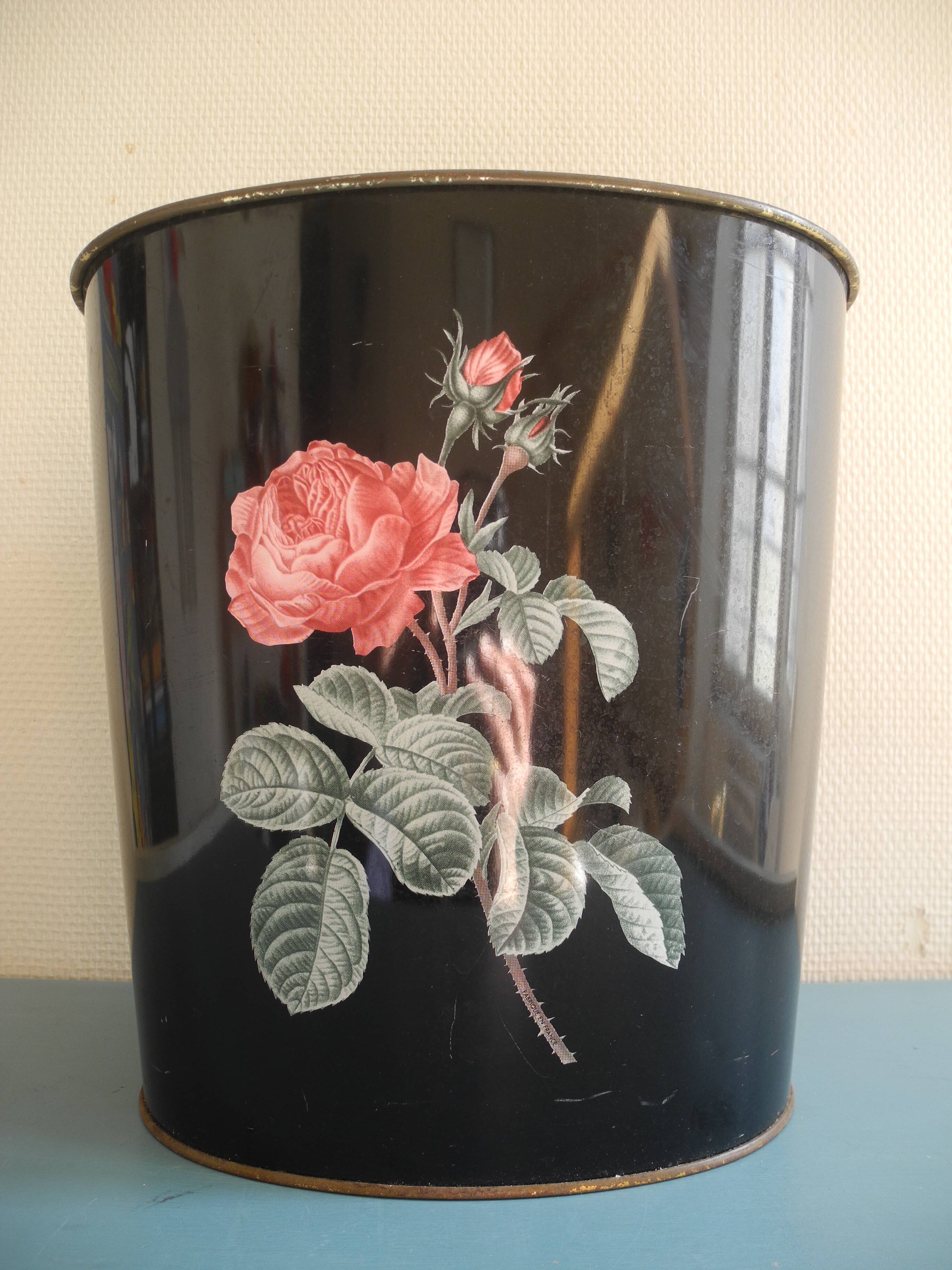 Massilly vintage office waste paper basket