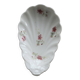 Vintage porcelain shell dish – Polychrome floral decoration