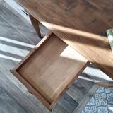 Oak farmhouse table in country style