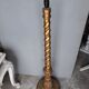 Golden carved wood lamppost or period 1940 Italy