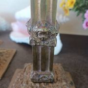 Financial-style candle holders in gilded bronze