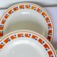 4 flat plates in iron earth of the Salins model Lucette 210831