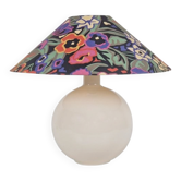 Vintage White Ceramic Sphere Table Lamp, 1970s