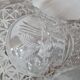 Bohemian crystal fruit basket