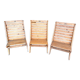 Set of 3 beach chairs
