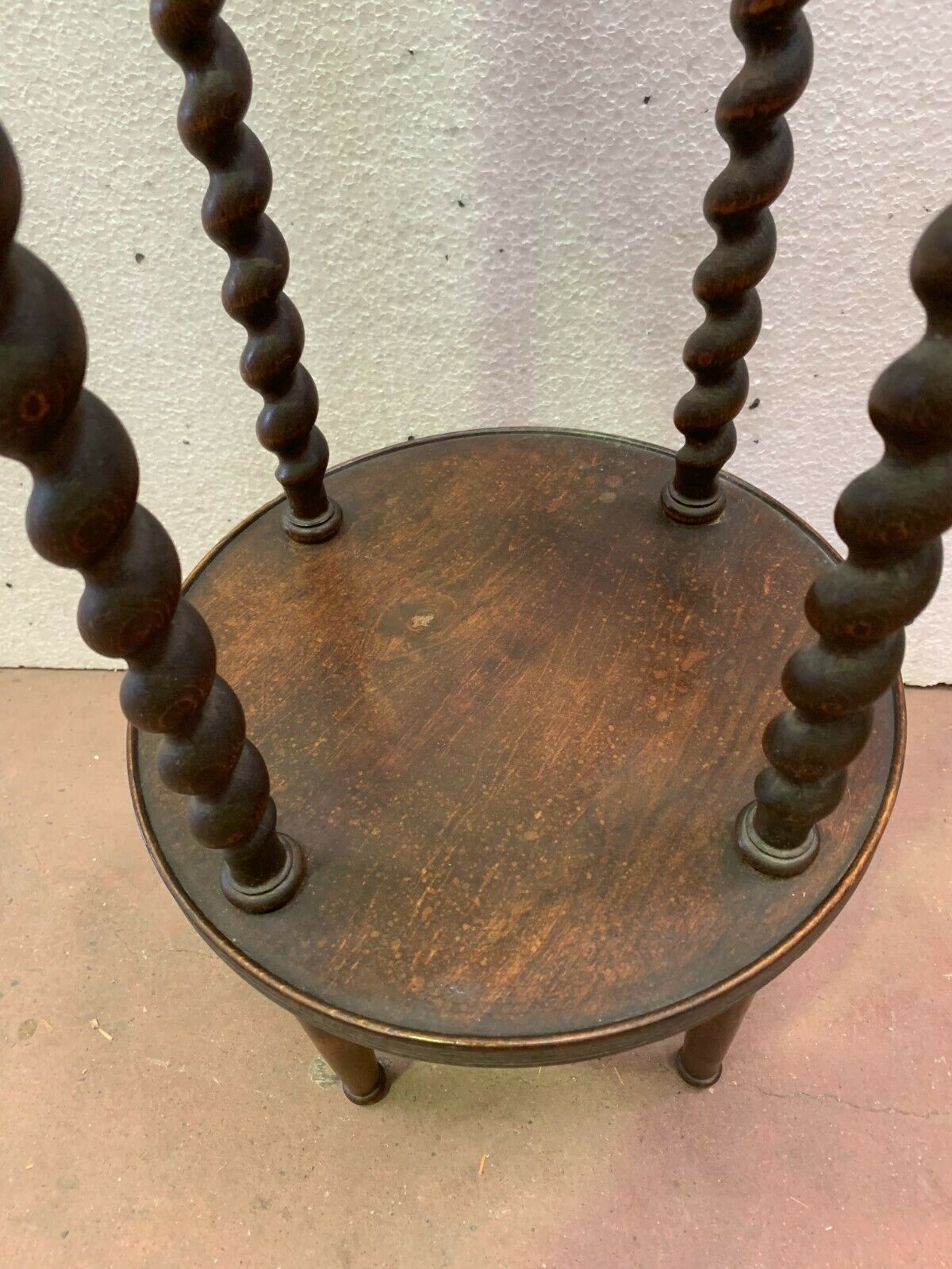 Suite of two harnesses in natural wood Pietement in twists XX century