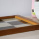Wooden and glass tray, vintage