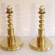 Pair of Scandinavian brass lamps 1970