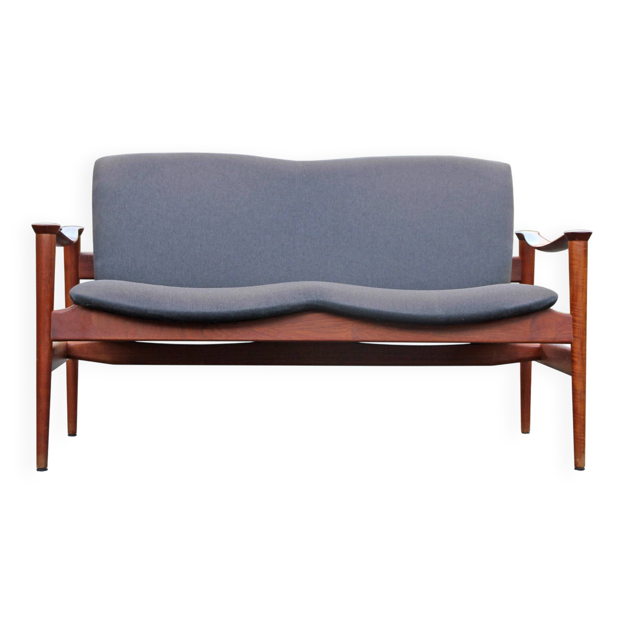 Loveseat 711 sofa by Fredrik Kayser for Vatne Lenestolfabrikk, 1960