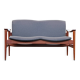 Loveseat 711 sofa by Fredrik Kayser for Vatne Lenestolfabrikk, 1960
