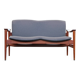 Loveseat 711 sofa by Fredrik Kayser for Vatne Lenestolfabrikk, 1960
