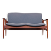 Canapé Loveseat 711 par Fredrik Kayser pour Vatne Lenestolfabrikk, 1960