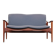 Loveseat 711 sofa by Fredrik Kayser for Vatne Lenestolfabrikk, 1960