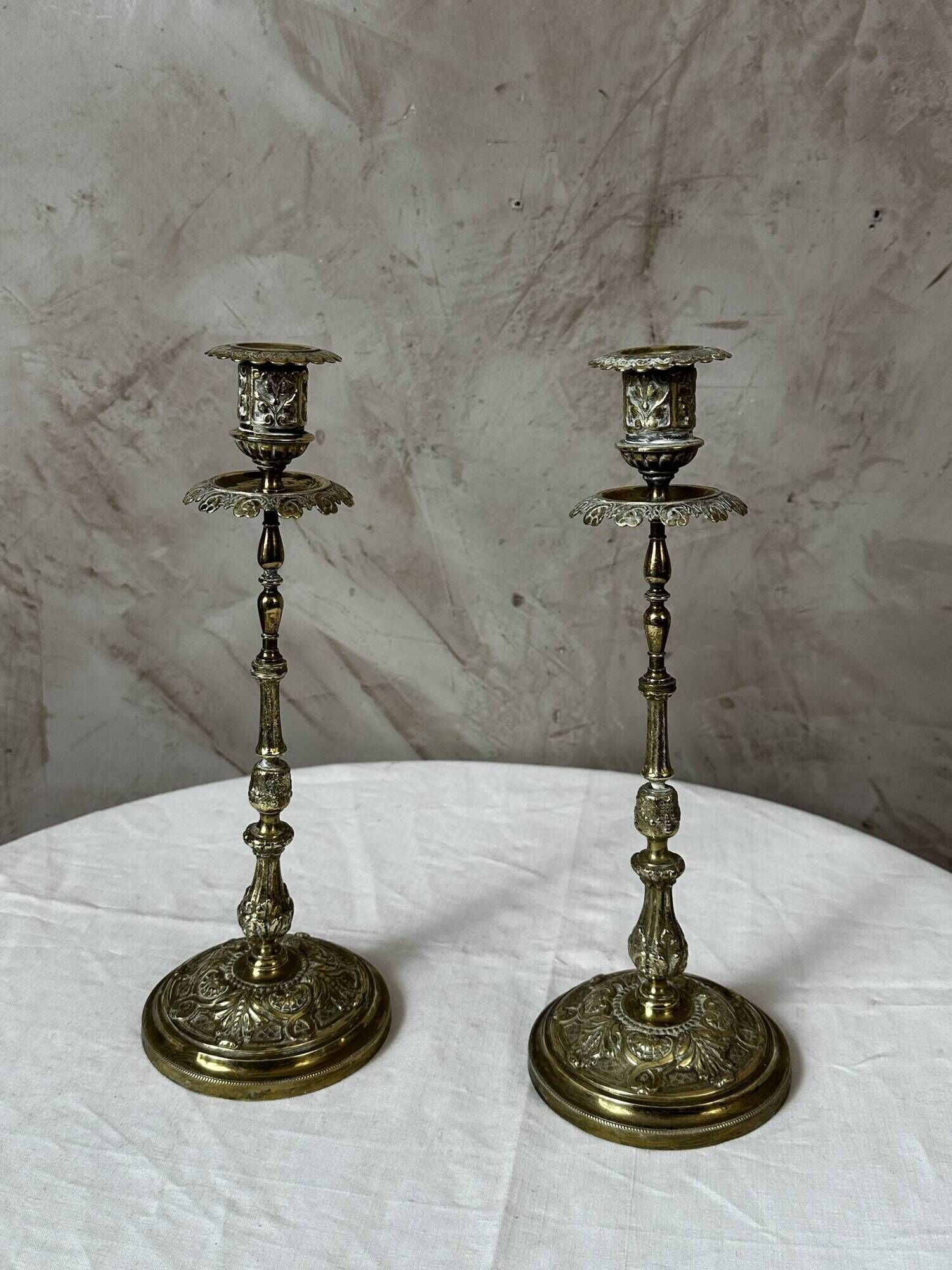 Paire de bougeoirs