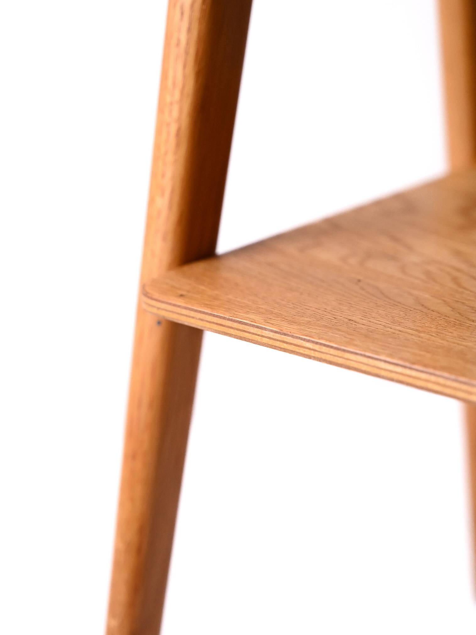 Vintage Scandinavian Nightstand with Angled Legs