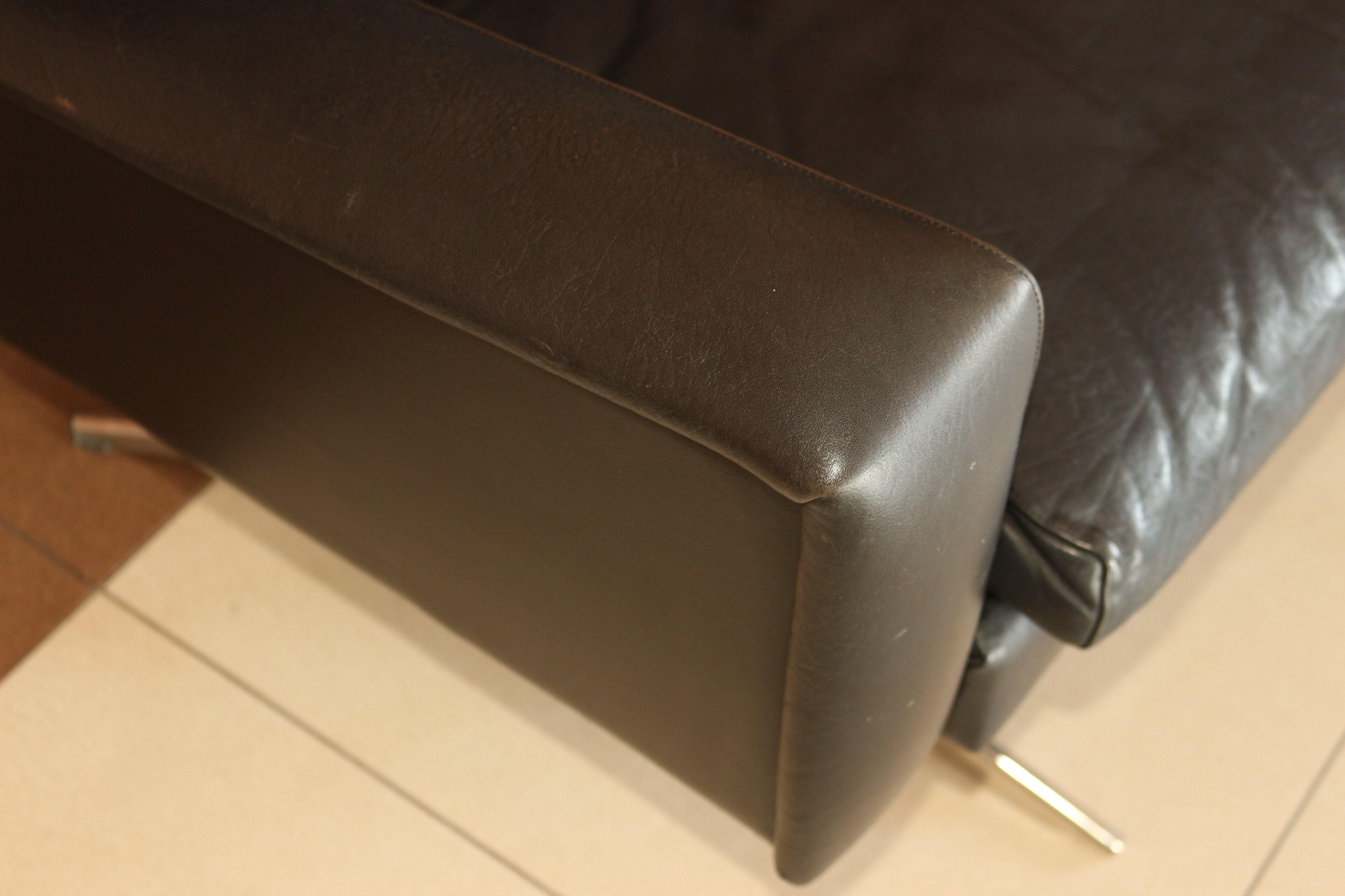 Mid-century danish leather sofa from Skjold Sørensen, 1960s