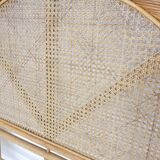 Mid-century rattan head board, 1970's