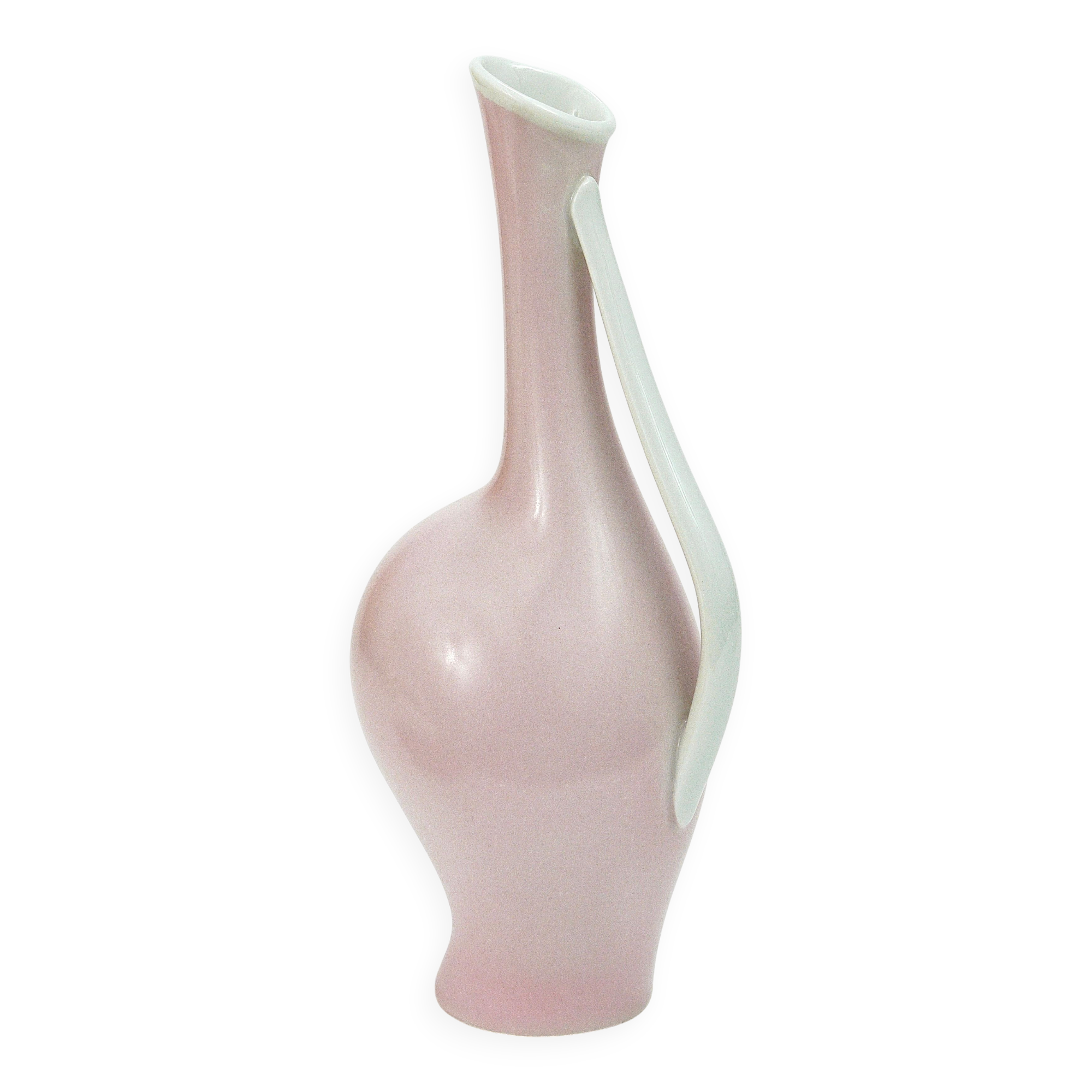 3 vases en porcelaine pastel "Luise" du milieu du siècle, Fritz Heidenreich, allemand